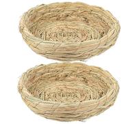 Toyvian 2piezas Cuenco para Nido De Pájaros De Tejida Nido para Jaulas Cama De para De Cría De para Escotilla De Jaula para