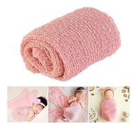 Toyvian 2piezas Envoltura De Manta para Blanco y Rosa Cálida y Transpirable para Fotografía De Recién Nacidos y Uso Diario