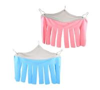 Toyvian 2piezas Escondite De Mascotas Hamaca Esquinera para Hámster Hamaca Colgante para Hámster para Jaulas De Chinchillas Cobayas y Pequeños Animales Proporcionando Un Lugar Seguro y Cóm