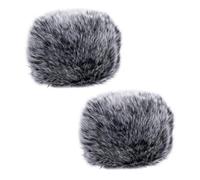 Toyvian 2piezas Escudo Viento Salpicaduras Fundas De Felpa Para Micrófono Resistente Al Viento Protector Práctico Para Estudio o Grabación