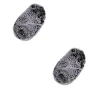 Toyvian 2piezas Funda De Micrófono De Piel Sintética Parabrisas Para Sonido Protección Contra Viento Para Videomic Pro Pro y Micrófonos Estándar Para Ktv Conferencias y Entrevistas