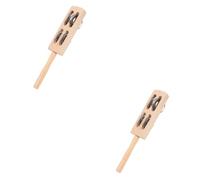 Toyvian 2piezas Instrumento De Percusión De Madera Para Campana De Mano Educativa Juguete Musical Para Desarrollo Infantil Para Jardines De Infancia y Aprendizaje Temprano