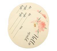 Toyvian 2piezas Letrero Redondo De Anuncio De Nacimiento Para Madera Signo De Nacimiento De Nueva Vida Accesorio Fotográfico Para Recién Nacidos