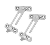 Toyvian 2piezas Limitador De Ventana De Acero Inoxidable Dispositivo De Control De Ventana Soporte para Marco De Corrediza Limitador De Apertura De Puerta y para Casa Oficina y Escuela