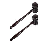 Toyvian 2piezas Martillo De Madera para Juez y Subastas Diseño Clásico para Judiciales y Eventos De Subasta Construcción Sólida Madera Natural
