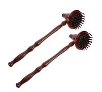 Toyvian 2piezas Martillo de Masaje de Madera Manual para Espalda y Piernas Masajeador Relajante para Casa Oficina y Viajes Unidades