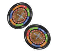 Toyvian 2piezas Mesa Rueda De Póker Rotativa Bolas para Fiestas y Eventos Accesorio De Bar y Pub Diseño Compacto y Práctico Mejora La Coordinación Pensamiento