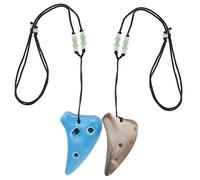 Toyvian 2piezas Mini Ocarina Instrumento Musical para Principiantes para Practicar Casa o Llevar de Viaje