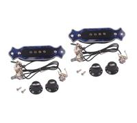 Toyvian 2piezas Pickup Acústico Para Guitarra Eléctrica De Cuerdas Con Controles De Tono y Volumen Instalación Sencilla Ruido Modelo