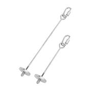 Toyvian 2piezas Portacomida Brochetas Inoxidable para Pájaros Hámsteres y Chinchillas Limpio y