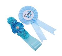 Toyvian 2piezas Sash y Corsage Para y Papá Puntos De Maternidad De Cinturón Para Embarazo y Decoración De Revelación De Género Diseño Floral Chic