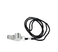 Toyvian 2piezas Silbatos Metálicos de Acero Inoxidable Pack Cordón para Árbitros de Fútbol y Deportes