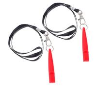Toyvian 2piezas Silbatos para Perros De Plástico Silbato Silencioso para Adiestramiento De Mascotas con Cordón para Uso Deportes De Supervivencia y Fútbol Unidades