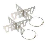 Toyvian 2piezas Soporte De Estufa De Camping Soporte para Olla De Alcohol Resistente y Estable Accesorio Portátil para Cocinas De Camping y Barbacoas Jardín