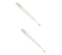 Toyvian 2piezas Soporte De Macramé Para Ukelele y Guitarra Colgador De Pared Decorativo Hecho Mano Para Decoración Del Hogar y Almacenamiento De Instrumentos Musicales