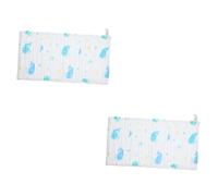 Toyvian 2piezas Toallas De Niño Niña De Absorbentes Paquete De Suaves y Ligeras Para Limpiar y Secar Para Recién Nacidos Estampado De Animales Ballena