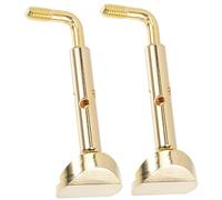 Toyvian 2piezas Tornillo De Mentonera Para Violin Accesorio De Metal Pulido Soporte Para Violín Herramienta De Instrumento Musical De Repuesto Para Mentonera Cómoda