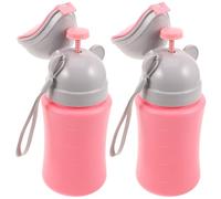 Toyvian 2piezas Urinario Portátil Plástico Forma De Orinal De Viaje Para Coche Para Camping Entrenamiento Para Ir Al Baño Orinal De Emergencia