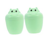 Toyvian 2piezas Vaso De Baño Para Recién Nacidos Champú Costra Láctea Vasos Enjuague Diseño Hipopótamo