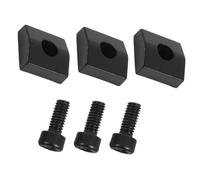 Toyvian 3 Juegos Accesorios Para Guitarra Eléctrica Abrazaderas De Tuerca De Bloqueo De Hierro Tornillos De Puente De Trémolo Herrajes Para Guitarra Aleación De Zinc Negro