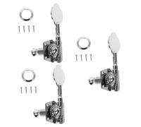 Toyvian 3 Juegos afinadores de bajo eléctrico afinador bajo electrico Afinador de bajo eléctrico Afinación Guitarra mango de ciruela nariz sintonizadores placa de acero a3