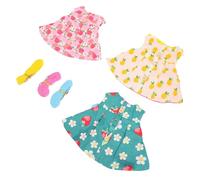 Toyvian 3 Juegos de Chalecos de Verano para Mascotas Pequeños, Arnés y Correa para Conejos y Hámsters, Tamaño S, Diseño Estampado de Fresa, Melocotón y Piña, Ropa Cómoda para Paseos