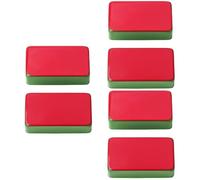 Toyvian 3 Juegos De Fundas Para Pastillas De Guitarra Totalmente Cerradas De Bobina Simple De Metal De Latón Con Fondo Rojo 2 Unidades X 3