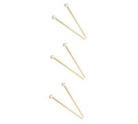 Toyvian 3 Pares De Mazos De Fieltro Con Mango De Madera Para Percusión Musical Con Un Sonido Rico Y Rítmico.