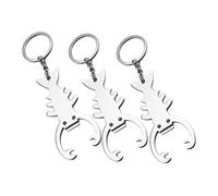 Toyvian 3 Piezas Abrebotellas de Cerveza Forma de Langosta Llaveros Metálicos Portátiles para Camping Bbq y Doméstico