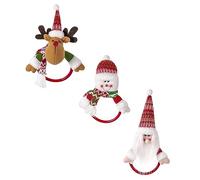 Toyvian 3 Piezas Anillo De Toalla De Navidad Toallero De Pared Extractor De Zumos Decoración Navideña Anillo De Toalla De Mano Anillos De Toalla De Pared Exprimidor Cecotec Paño Mini