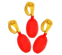 Toyvian 3 Piezas Anillo Diseño Innovador de Plástico Rociador de Agua Rojo para Bromas Fácil de Usar Día Inocentes Adecuado para Fiestas y Trucos Divertidos