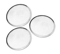 Toyvian 3 Piezas Bandeja para Cocinar Pizza Redonda de Aleación de Aluminio con Recubrimiento Antiadherente y Resistencia al Calor, 30cm para Hotel y Panaderías