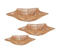 Toyvian 3 Piezas Bandeja para Servir Comida con Diseño de Figura Estrellada, Organizador de Frutas y Verduras de Plástico Apilable y Superficie Lisa para Reuniones Casuales y Decoración