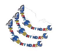 Toyvian 3 Piezas Banner De Cumpleaños De Tiburón Decoraciones De Banner Para Fiesta Temática Del Océano Mar Para Fondo De Fiesta De Tiburones Cumpleaños