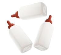 Toyvian 3 Piezas Biberón para Terneros de 2l con Diseño Vertical y Mezcla Manual, Material Goma y Pp, Capacidad Grande para Alimentación en Granjas y Cría de Ganado