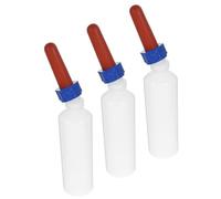 Toyvian 3 Piezas Biberón para Terneros y Cabritos de 500ml con Diseño Espacioso y Limpieza Fácil, Fabricado en Plástico y Silicona para Alimentación en Granjas y Criaderos