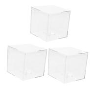 Toyvian 3 Piezas Caja De Presentación Titulares Sintonizador Espectáculo Bajo Eléctrico Caso Cajas Concha Guitarra Compartimientos De Almacenaje Pararse Múltiple Tapa Transparent Acrílico