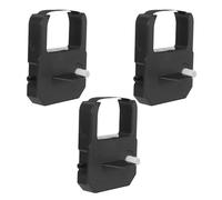 Toyvian 3 Piezas Cinta de Tinta Negra para Reloj TP10, Compatible con Seiko TP10, Diseño Protector, para Máquinas de Asistencia en Oficinas
