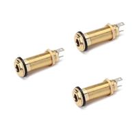 Toyvian 3 Piezas conector guitarra clavija de guitarra botón de correa bajista Jacobo bajo guitarras cilindro de guitarra gato cilíndrico estéreo guitarra eléctrica enchufar enchufe Jack