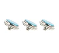 Toyvian 3 Piezas de Botones Cortos Hebilla de Pistón para Trompeta, Accesorios de Cobre y Piedra, Diseño Creativo y Práctico para Reemplazo