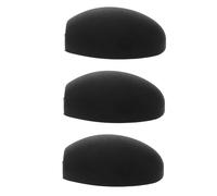 Toyvian 3 Piezas de Reposapulgares para Saxofón y Clarinete, Material Plástico Cómodo, Color Negro, Accesorios Compatibles para Instrumentos de Viento
