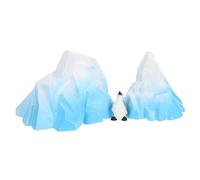 Toyvian 3 Piezas Decoración Acuario Iceberg Realista con Figuras Pingüino y Montaña Accesorios para Peceras de Agua y Ornamentos para Tanque Tortugas y Peces