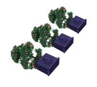 Toyvian 3 Piezas Mini Plant Accessories Realistic Artificial Potted Fruit Trees Miniature Dollhouse Bonsai For Photography and Home Decor