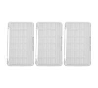 Toyvian 3 Piezas Paleta de Sombras de Ojos Vacía Recargable con 24 Ranuras, Estuche Ligero y Resistente de Plástico As para Maquillaje Profesional y Viajes, Gran Capacidad y Diseño