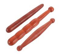 Toyvian 3 piezas Palos de Madera para Masaje de Puntos de Acupuntura Herramienta Manual Portátil para Masaje de Pies Manos y Espalda Reductor de Tensión Corporal para Casa y Oficina