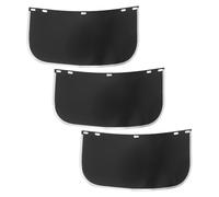 Toyvian 3 Piezas Pantalla Borde de Aluminio de 1.0mm para Protección Facial Negra para Casco de Seguridad Resistente a Altas Temperaturas, Adecuado para Soldadura y Casco Cosplay