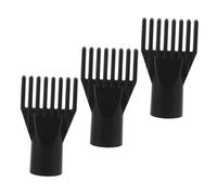 Toyvian 3 Piezas Soplador De Agua para Mascotas De Secador De Cabello Boquilla Sopladora De Cabello Boquillas Difusoras Peine Moldeador Secador De Pelo Abdominales Black