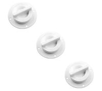 Toyvian 3 Piezas Válvula de Desagüe de Plástico para Embarcaciones Accesorio de Evacuación de Agua de Casco Desagüe Lateral para Botes Pequeña Color Blanco Diseño Minimalista y Duradero