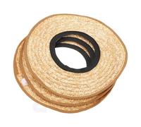 Toyvian 3 Piezas Visera de Paja para Casco de Construcción Ala Completa, Protección Solar para Casco de Seguridad en Obra, Diseño Versátil y Cómoda para Actividades al Color Aleatorio