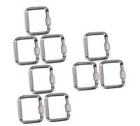 Toyvian 3 Series Mosquetones De Seguridad Clasp Cuadrado para Camping Y Senderismo para Botellas Y Accesorios Color Aleatorio 3 Piezas X 3